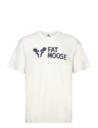 Fm Logo Organic Tee Fat Moose White