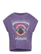 Short Sleeves Tee-Shirt Zadig & Voltaire Kids Purple