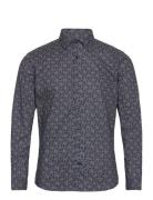 Aop Floral Shirt L/S Lindbergh Navy