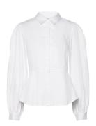 Slfvivi Ls Fitted Shirt B Selected Femme White