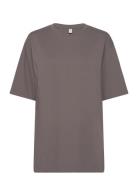 Esleaf Ss T-Shirt - Organic M Enkel Studio Grey