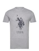 Uspa T-Shirt Frederik Men U.S. Polo Assn. Grey