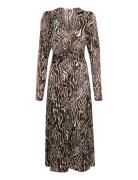 Fabiolagz P Midi Dress Gestuz Brown