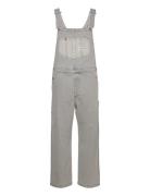 Paneled Bib Lee Jeans Grey