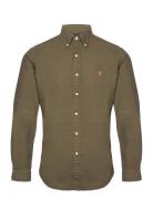 Custom Fit Garment-Dyed Oxford Shirt Polo Ralph Lauren Green