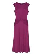 Twist-Front Jersey Dress Lauren Ralph Lauren Purple
