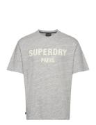Luxury Sport Loose Tee Superdry Grey