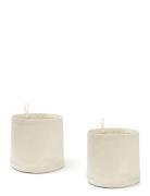 Storage Textile Cylinder 2Pcs Off White Kid's Concept Cream