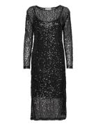 Mera Glitter Midi Dress Minus Black