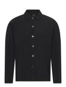 Onsasher Reg Pleated Ls Shirt ONLY & SONS Black