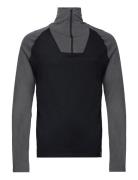 Retro Merino Wool Halfzip Sweater Bula Black