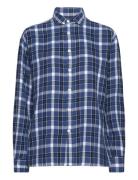 Relaxed Fit Plaid Cotton Shirt Polo Ralph Lauren Blue