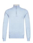 Man Half Zip Davida Cashmere Blue