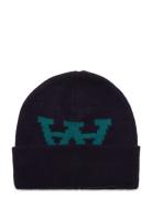 Vin Jacquard Beanie Double A By Wood Wood Blue