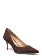 Lanette Suede Pump Lauren Ralph Lauren Brown