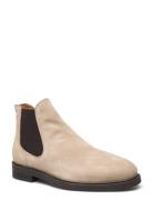 Slhblake Suede Chelsea Boot Selected Homme Cream