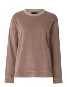 Martha Organic Cotton Velour Sweatshirt Lexington Clothing Brown