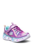 Girls Heart Lights - Rainbow Lux Skechers Purple