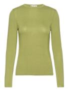 Round-Neck Long-Sleeved T-Shirt Mango Green
