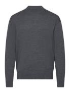 Merino Mini Mock Neck Sweater Calvin Klein Grey