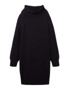 Dress Knitted Structure Mix Tom Tailor Black