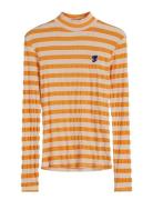 Ribbed Striped Long Sleeve T-Shirt Bobo Choses Orange