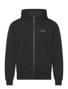 Micro Logo Repreve Hoodie Jacket Calvin Klein Black