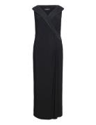 Jersey Off-The-Shoulder Gown Lauren Women Black