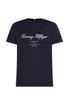 Script Logo Tee Tommy Hilfiger Navy