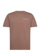 Regular Fit Knowledge Back Print T- Knowledge Cotton Apparel Brown