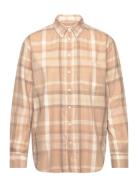 Relaxed Checked Flannel Bd Shirt GANT Beige