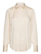 Regular Satin Shirt GANT Cream