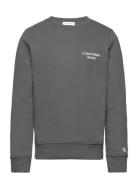 Ckj Stack Logo Sweatshirt Calvin Klein Grey