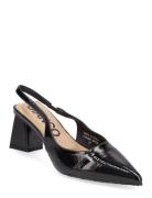 Biamaralyn Slingback Patent Bianco Black