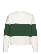 Over D Striped Sweater Mango Green