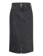 Claire Hgh Midi Skirt Ah7185 Tommy Jeans Black