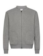 Wool-Blend Bomber Sweatshirt Mango Grey