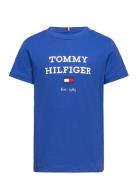 Th Logo Tee S/S Tommy Hilfiger Blue