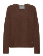 Mmthora V-Neck Knit MOS MOSH Brown