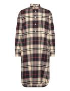 Plaid Cotton Twill Shirtdress Polo Ralph Lauren Beige