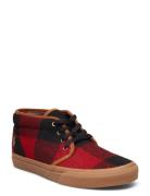 Keaton Buffalo Check Wool Chukka Polo Ralph Lauren Red