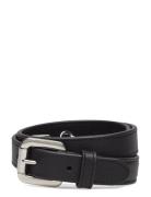 Leather Double-Buckle Skinny Belt Lauren Ralph Lauren Black