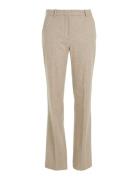 Flannel Wool Slim Straight Pants Calvin Klein Beige