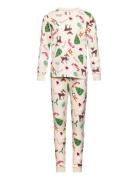 Pajama Christmas Aop Lindex Beige