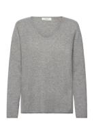 Cashmere V-Neck Rosemunde Grey