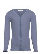 Rkbeatha Ls Cardigan W/ Lace Rosemunde Kids Blue