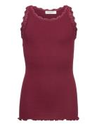 Silk Top W/ Lace Rosemunde Kids Burgundy