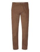 Slh196-Straight Miles Cord Pants W Noos Selected Homme Brown