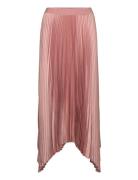 Irregular Pleated Skirt Mango Pink