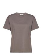 Liv Organic Logo Tee MSCH Copenhagen Grey